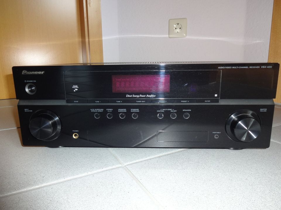 Pioneer VSX-420-S/-K Audio/Video Mehrkanal-Receiver mit Fernbedie in Nürtingen