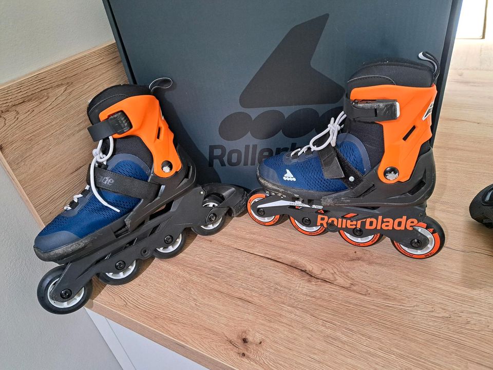 Set Rollerblade 33-36.5 verstellbar Schoner 34 35 Inline Skates in Laußnitz