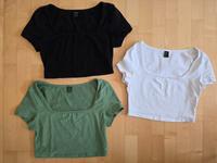 3x Shein Cropp T-Shirt schwarz, grün und weiß Gr. S Bayern - Eching (Kr Freising) Vorschau