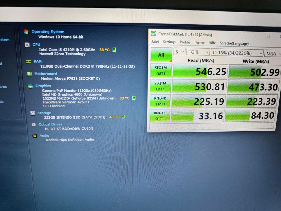 Medion 17,3", Intel Core i5, SSD, 12 GB RAM, Nvidia Grafikkarte in Augsburg