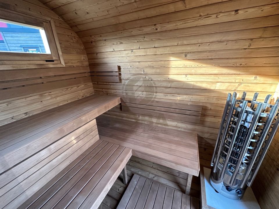 Thermoholz Quadro Sauna 3m | Garten Außensauna in Eichenzell