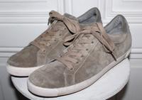 K&S / KENNEL & SCHMENGER Sneaker Gr.41 Nubuk Taupe Düsseldorf - Heerdt Vorschau