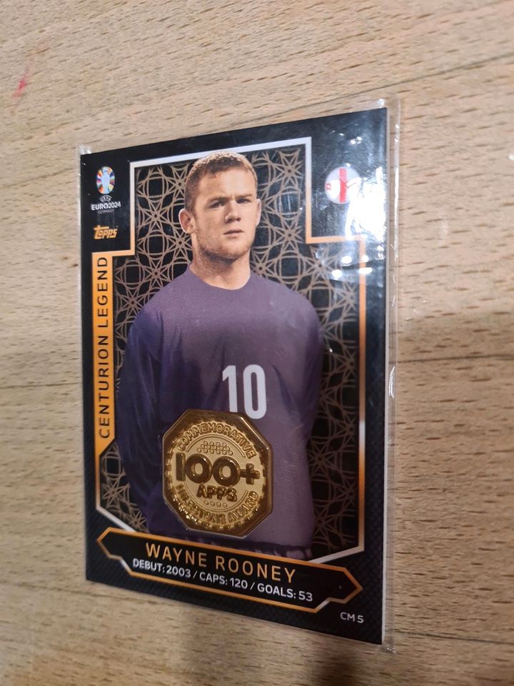 Match Attax Relic Card Euro 2024 Wayne Rooney in Buggingen