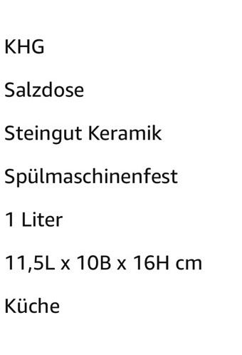 Salztopf, Salz Aufbewahrung, Steingut in Hamburg