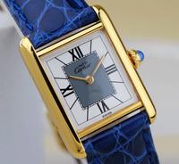 Cartier Must Tank Gray White Roman Index SM inkl. Box Baden-Württemberg - Offenburg Vorschau