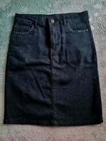 Knielanger Jeansrock mit Nieten Gr. 36 / S  mit Stretch Kr. Dachau - Dachau Vorschau