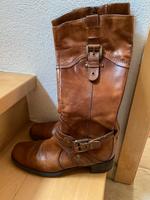 Damenstiefel Leder braun Größe 40 Bayern - Wunsiedel Vorschau