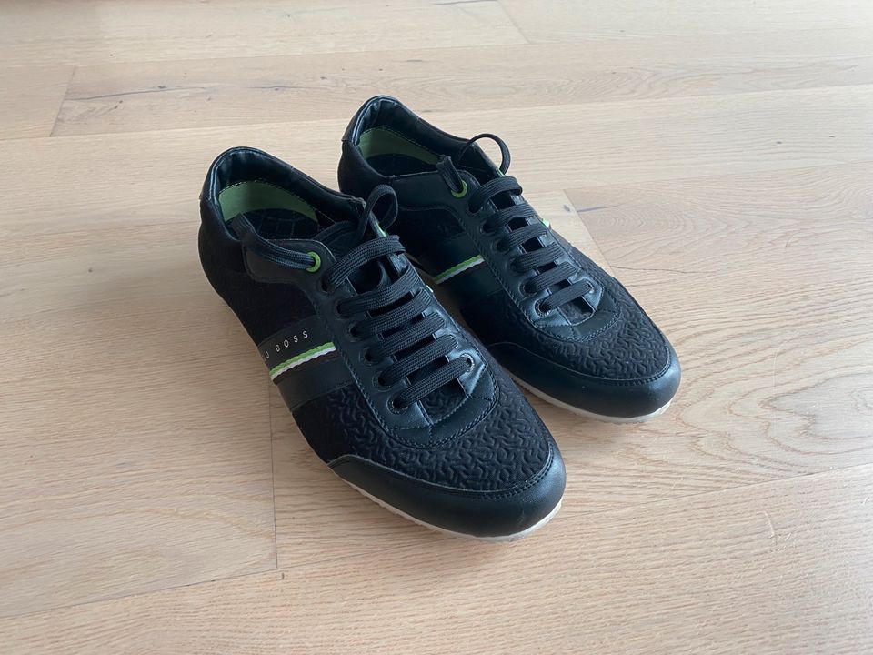 Hugo Boss Herren Schuhe Sneaker Halbschuhe Gr. 41 schwarz in Stuttgart