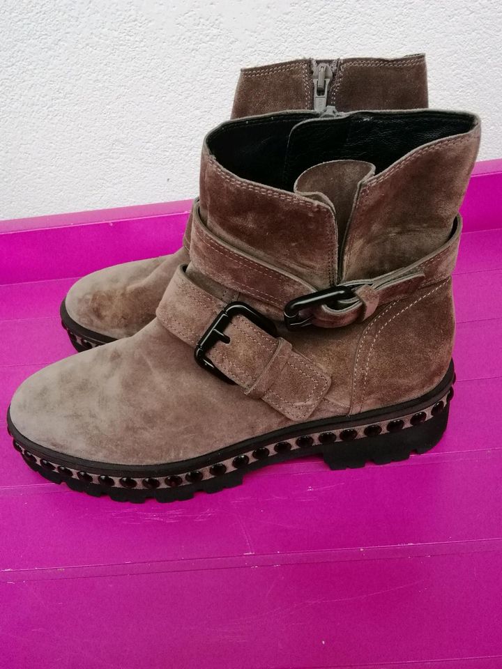 Stiefeletten Wildleder braun Kennel&Schmenger wie NEU! Gr.37 in Viernheim