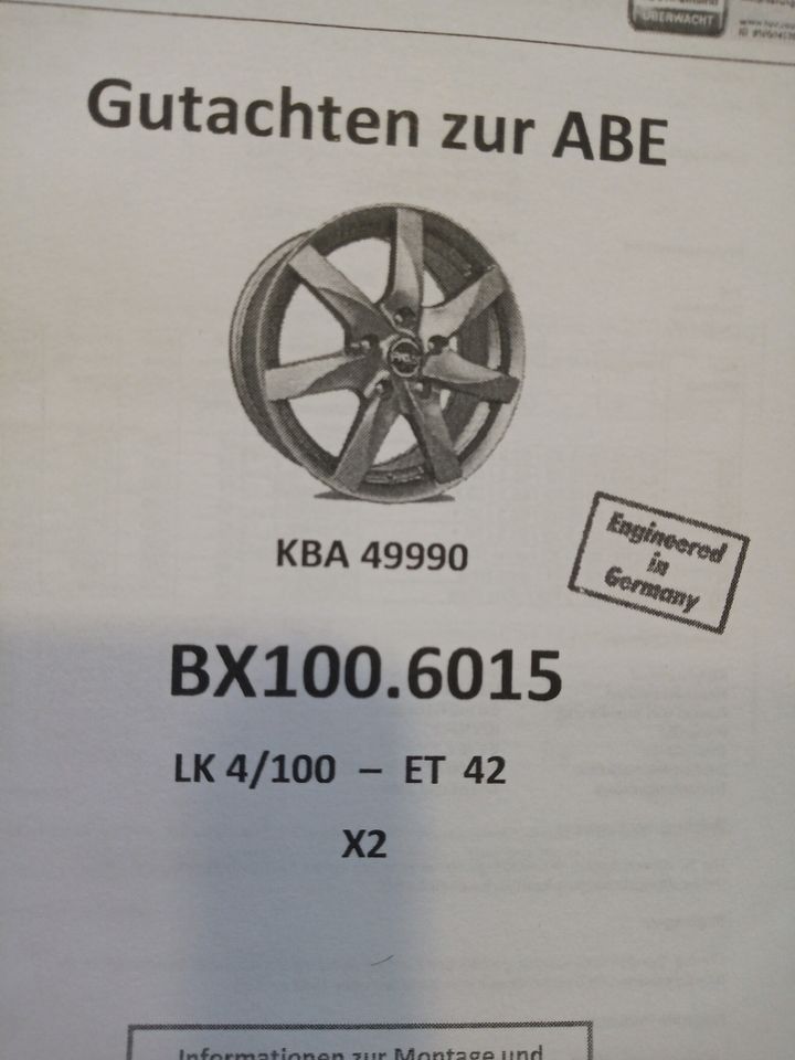 4 Alufelgen Proline BX100.6015 in Sprendlingen