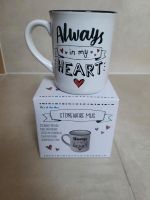 Kaffeetasse "always in my heart", OVP Bayern - Elchingen Vorschau