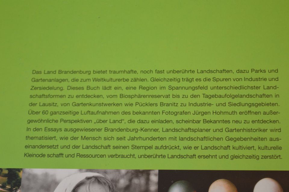 _über Land  _ Landschaften und Gärten in Brandenburg  L&H Verlag in Hamburg