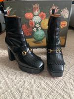 GUCCI Loafer Stiefelette Plateau Absatz Horsebit schwarz 38-39 Nordrhein-Westfalen - Witten Vorschau