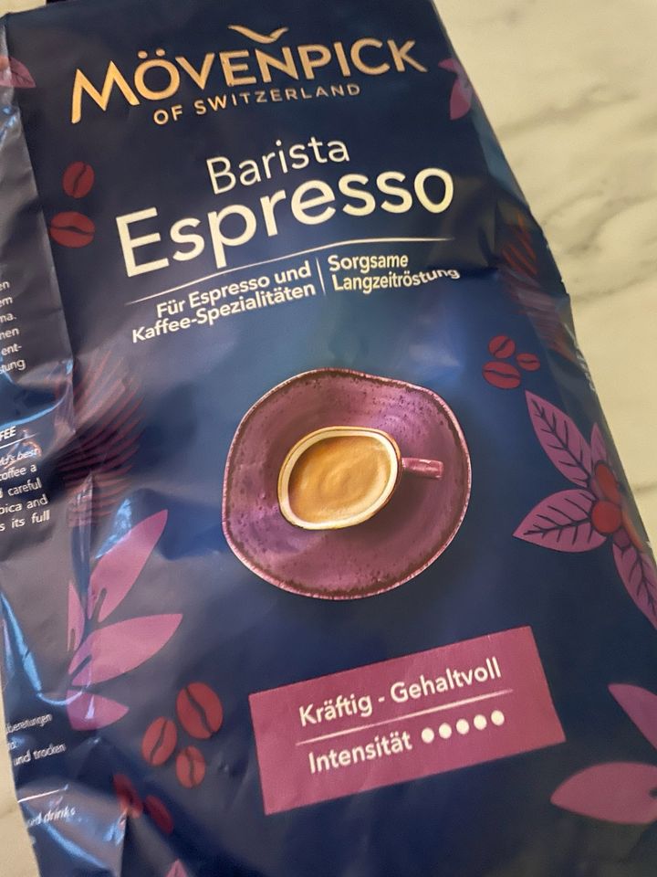 Mövenpick barista Espresso Bohnen neu 1000g in Ginsheim-Gustavsburg