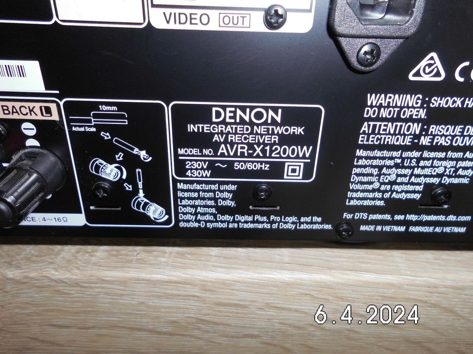 Denon Receiver AVR - X 1200 sehr wenig genutzt in Norderstedt