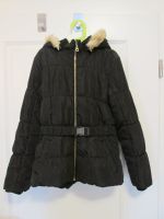 H&M Winterjacke Anorak Parka schwarz Gürtel Kapuze Gr. 134 Bayern - Oberndorf am Lech Vorschau