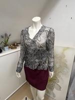 Zara Women festliche Bluse Schwarz meliert Gr. L / 40 Hessen - Wächtersbach Vorschau
