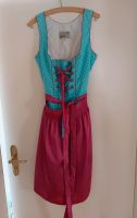 Schönes Dirndl 40 blau lila mit Muster u. Tasche von MarJo Tracht Bayern - Harburg (Schwaben) Vorschau