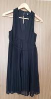 Schwarzes schickes Kleid mit tiefem Ausschnitt faltiger Überrock Saarbrücken-Mitte - St Johann Vorschau
