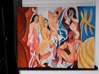 Handgemaltes Bild - Les Demoiselles d’Avignon - Größe 80 x 100 Bayern - Marktheidenfeld Vorschau