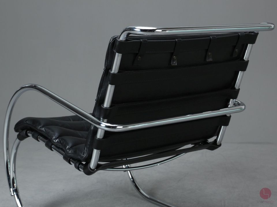 Knoll MR Lounge Sessel Bauhaus Leder Freischwinger Schwarz in Würzburg