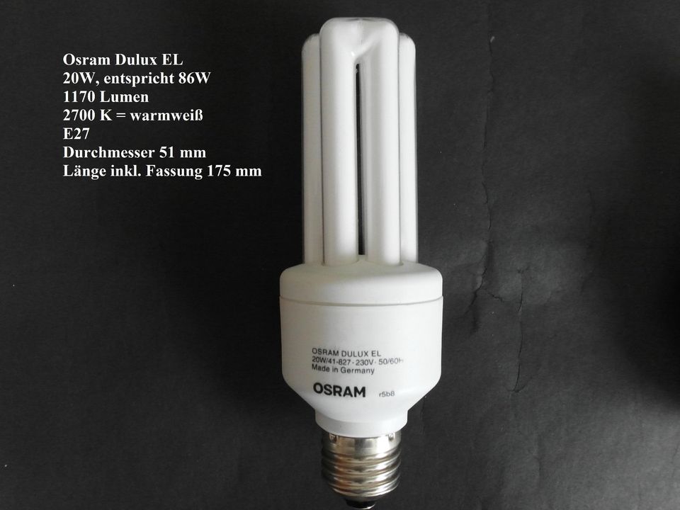 Energiesparlampe Stab Osram E27 7W 11W 15W 20W Neu in Bayern - Würzburg |  eBay Kleinanzeigen ist jetzt Kleinanzeigen