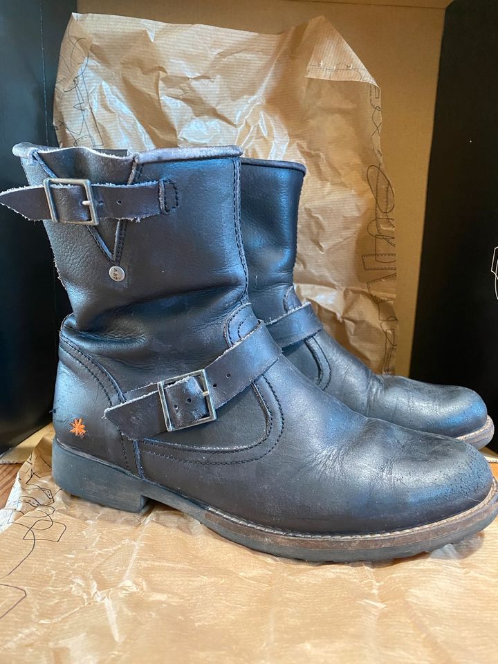 Art schwarze Stiefel Leder Boots Motart Leaves-Sinai 36 in Bad Dürkheim