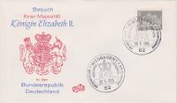 FDC Ersttagsbrief Besuch Königin Elizabeth II. in Wiesbaden Baden-Württemberg - Eppelheim Vorschau