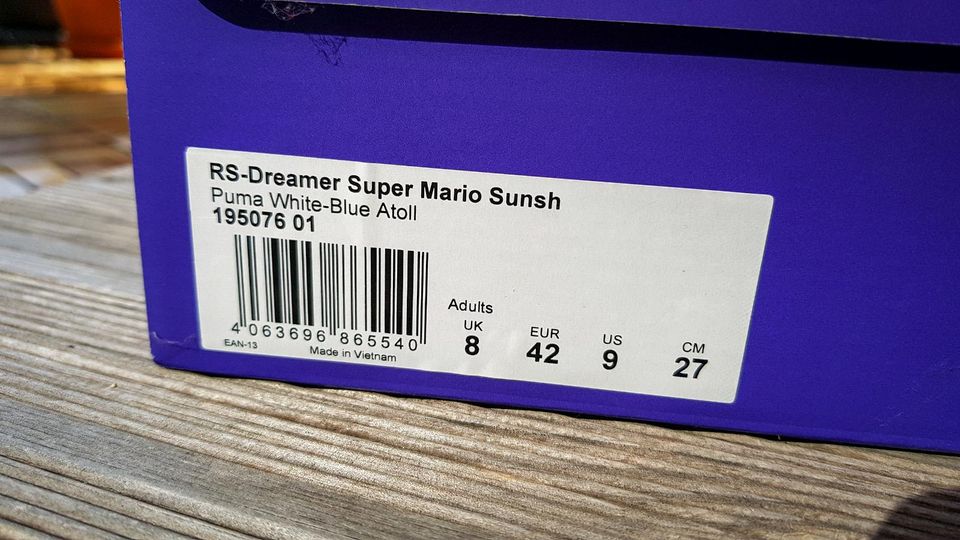 Super Mario Bros Sunshine X Puma, RS Dreamer EU 42 US 9 in Ravensburg