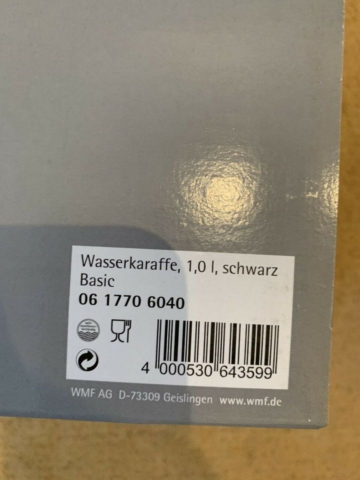 WMF Basic Wasserkaraffe 1,0 l schwarz 06 1770 6040 NEU + OVP in Wolfsburg