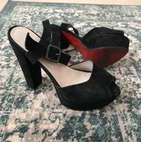 Echtleder Sandaletten Schwarz Blockabsatz Pumps Sandalen 38 Wandsbek - Hamburg Eilbek Vorschau