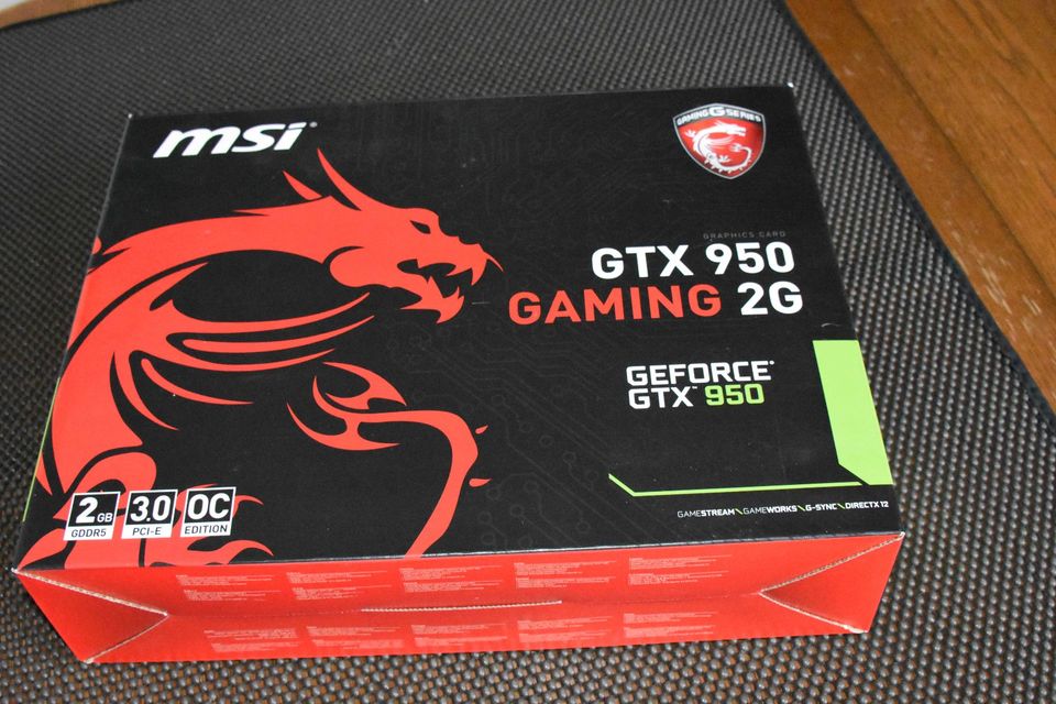 MSI GTX 950 Gaming 2G Grafikkarte guten Zustand OVP vorhanden in Rüdesheim