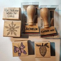 Holzstempel Engel, Tannenzapfen Schmetterling etc. Baden-Württemberg - Rottenburg am Neckar Vorschau