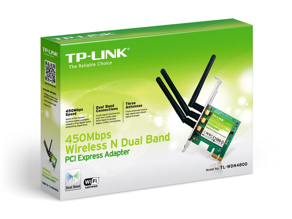 TP-Link TL-WDN4800 N900 WLAN Dual Band PCI-E Adapter in Schwäbisch Gmünd