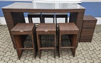 Gartenmöbel Rattan 180x80x110m Hochsitz 1 Tisch 7 Barhocker *149€ Sachsen - Reinsdorf Vorschau