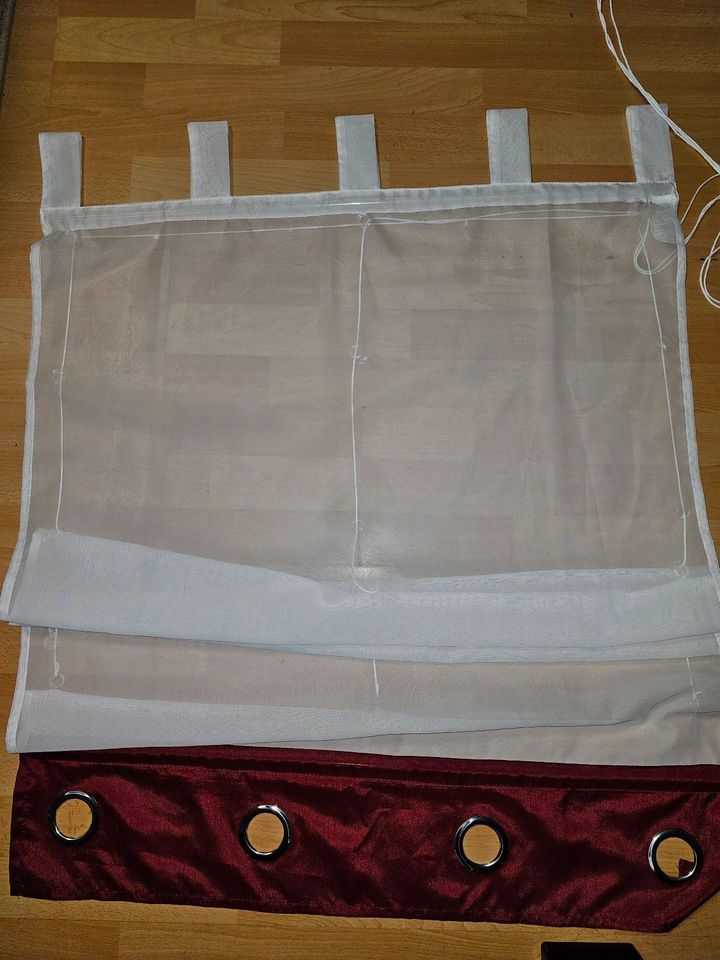2 x Raffrollo - Vorhang - Gardine - 80 cm breit in Süßen