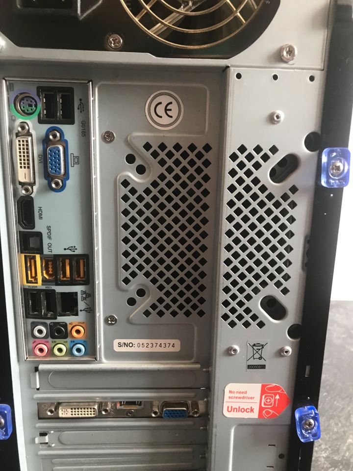 PC - Tower - 500 HDD Festplatte, 8 GB RAM, Windows 10 in Bad Homburg