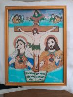 Jesus Bild mit Heisteinfarben gemalt Niedersachsen - Goslar Vorschau