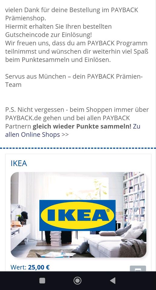 Ikea Gutscheine 20 & 25 € in Köln