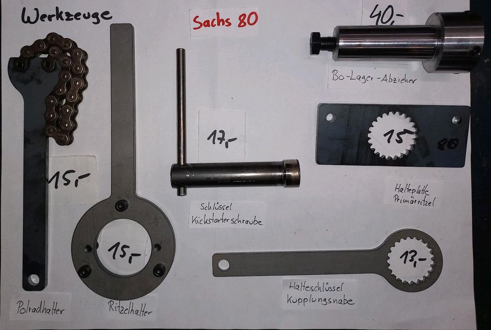 Werkzeug Sachs 80 S SA Motor Halteplatte Kupplung Getriebe Primär in Megesheim