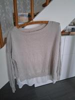 Only, Gr.L, Bluse, leichter Pullover, beige/weiß Nordrhein-Westfalen - Gangelt Vorschau