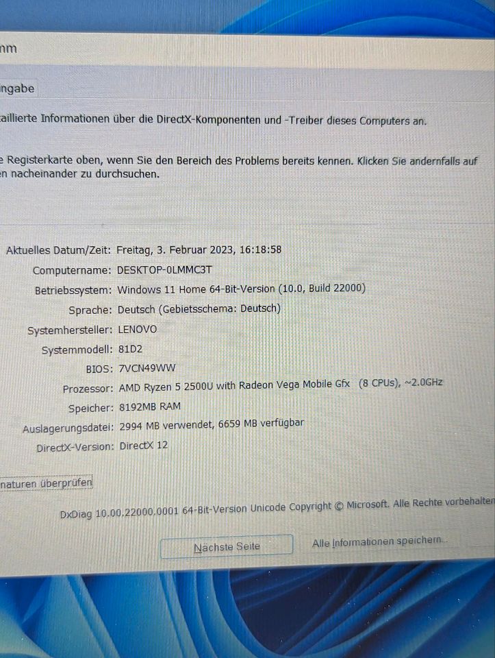 Lenovo IdeaPad 330, AMD RYZEN 5, 8GB Ram, 1.5 TB in Bochum