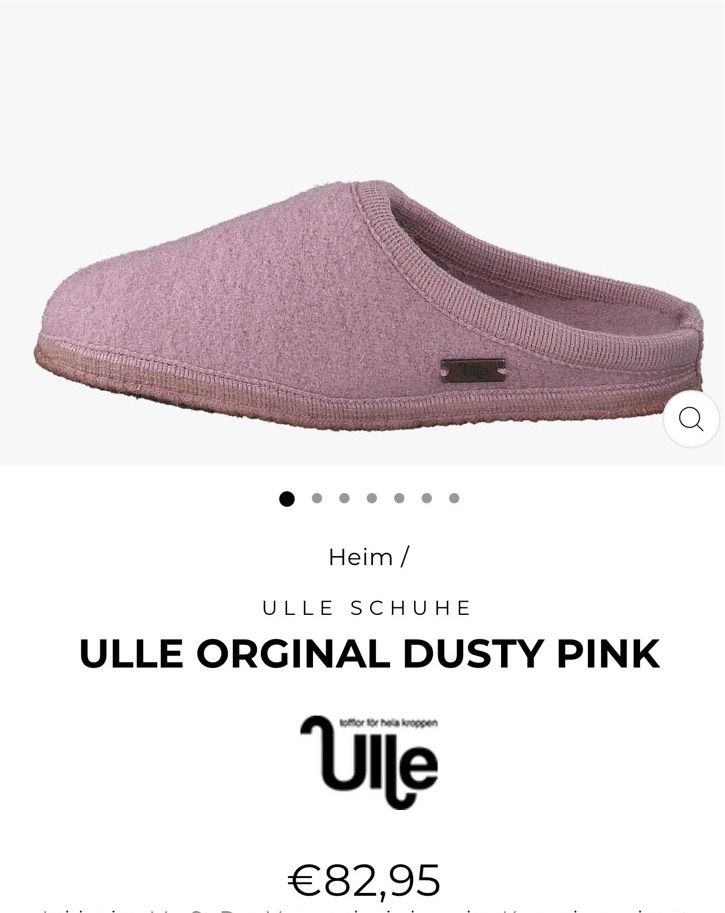 ULLE Original Dusty Pink Damen Hausschuhe %100 Wolle Gr:38 in Duisburg