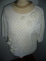 NiceConnection, Pullover, weiß, 100%Baumwolle/Seide, Gr.36/38 Nordrhein-Westfalen - Eitorf Vorschau