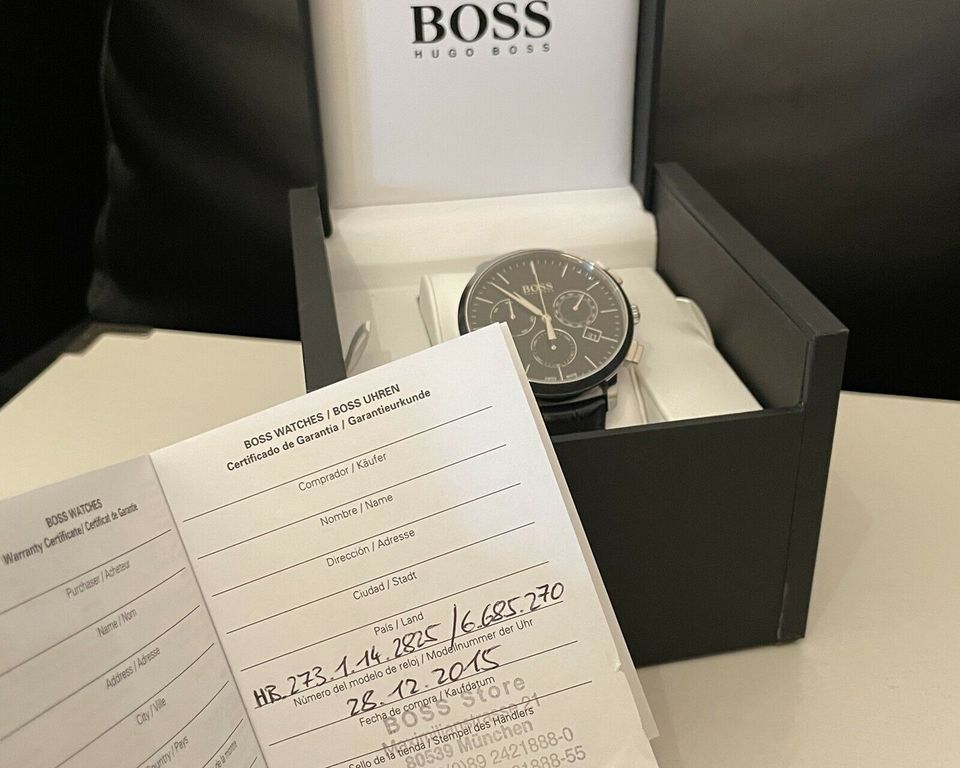 Hugo boss swiss made watch discount