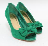 H&M Schuhe Peeptoes Pumps Gr. 36 37 38 grün Schleife Neuwertig  Nordrhein-Westfalen - Gelsenkirchen Vorschau