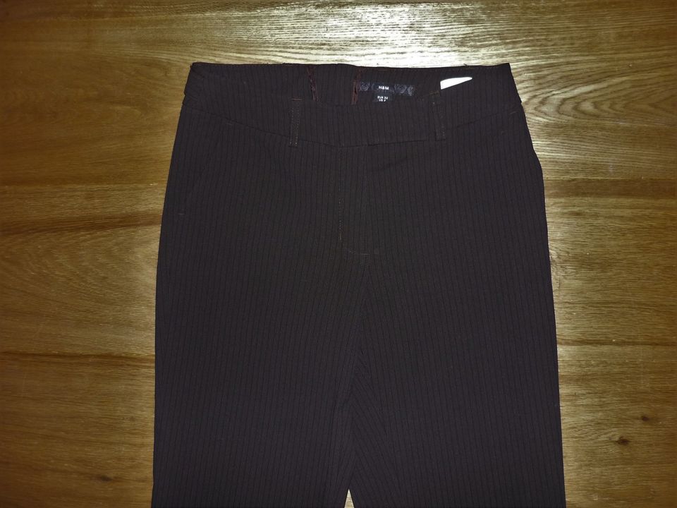 ⭐️H&M⭐ DAMEN NADELSTREIFEN BUSINESS STRETCH ANZUG HOSE 34 EHER 36 in Kamp-Lintfort