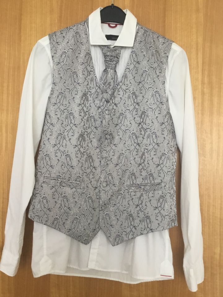 Tziacco by Wilvorst Hochzeit Weste Gr.94/46 Plastron Einstecktuch in Pirna