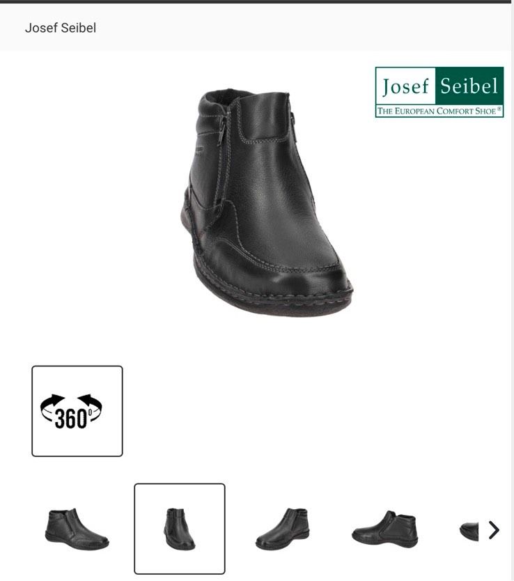 Josef Seibel 43696 schwarz Herren Stiefeletten Winterstiefeletten in Datteln