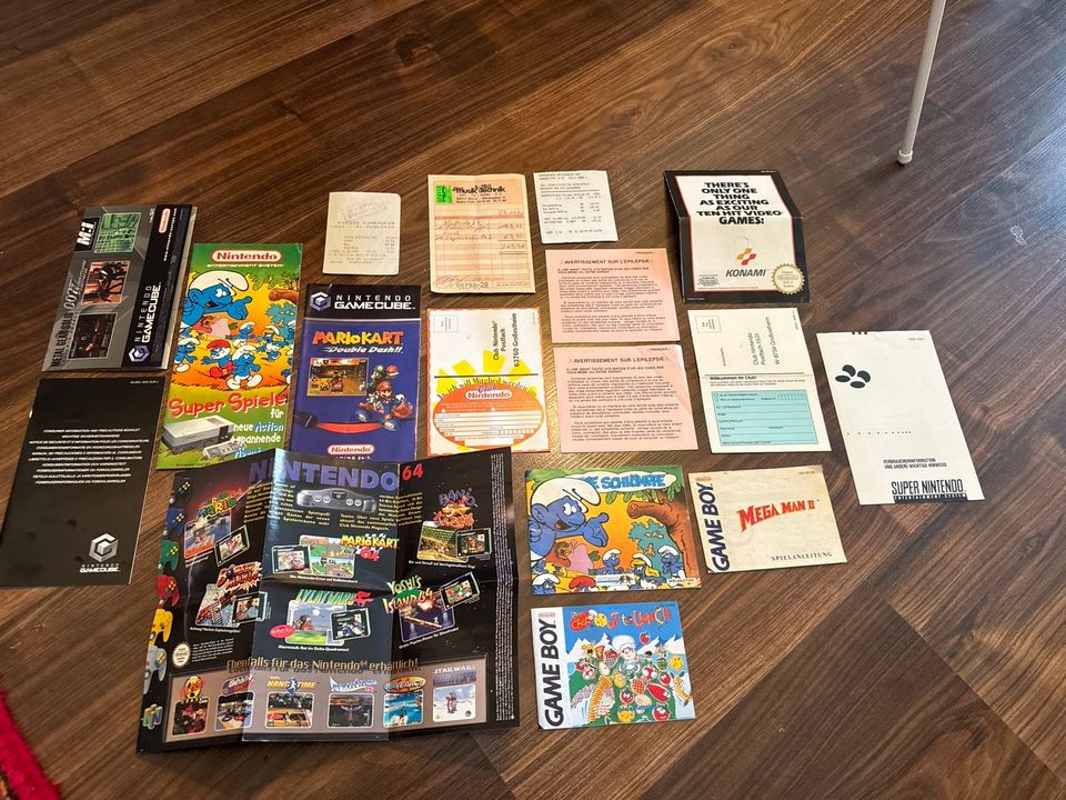 Nintendo Retro Flyer, Kassenzettel, Spielanleitung, Clubkarten in Bonn